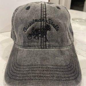 New, One-of-a-king Sieglman Stable Black Cotton, Washed Embroidery Dad Hat